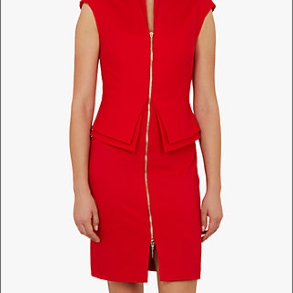 Sold Ted  Baker Kwyli Tailored Peplum Dress Size 6 - Picture 6 of 8